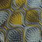 Preview: Afrikanischer Wax Print Stoff Baumwolle YELLOW DIAMONDS
